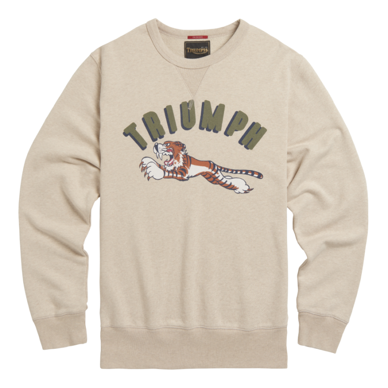 Service Crew Tiger Sweatshirt | Triumph Heritage